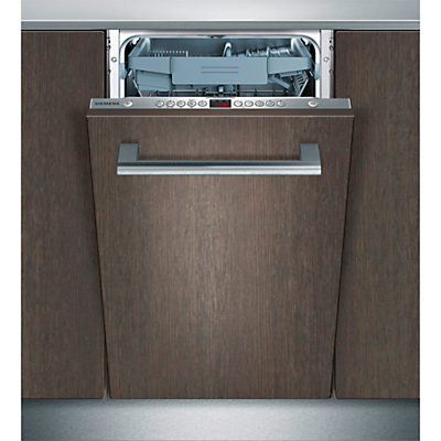 Siemens SR65T081GB Fully Integrated Slimline Dishwasher, Stainless Steel Siemens SR65T081GB Fully Integrated Slimline Dishwasher, Stainless Steel